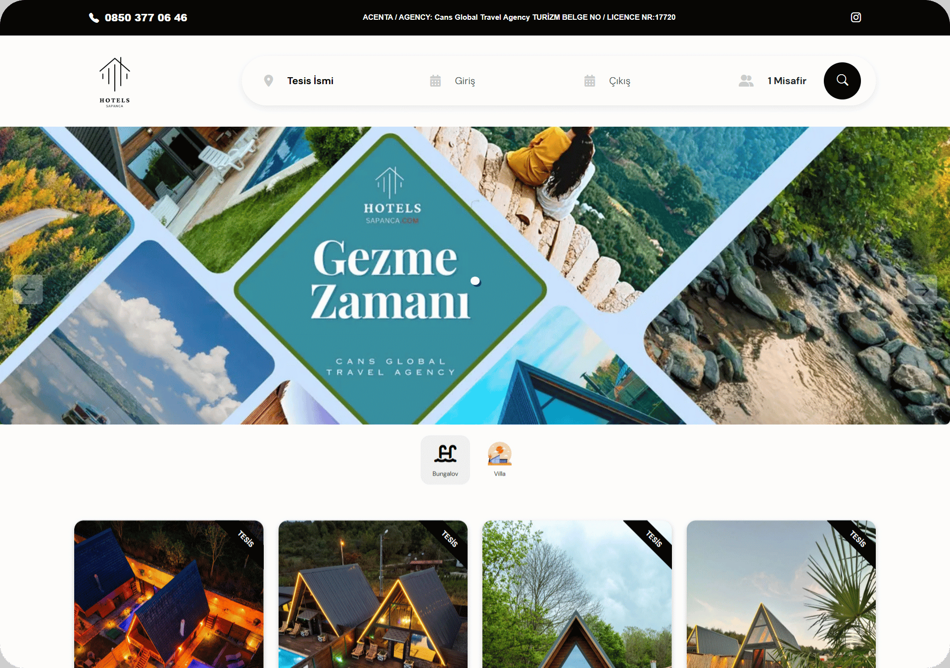 Hotels Sapanca Villa Bungalov Online Rezervasyon Sistemi